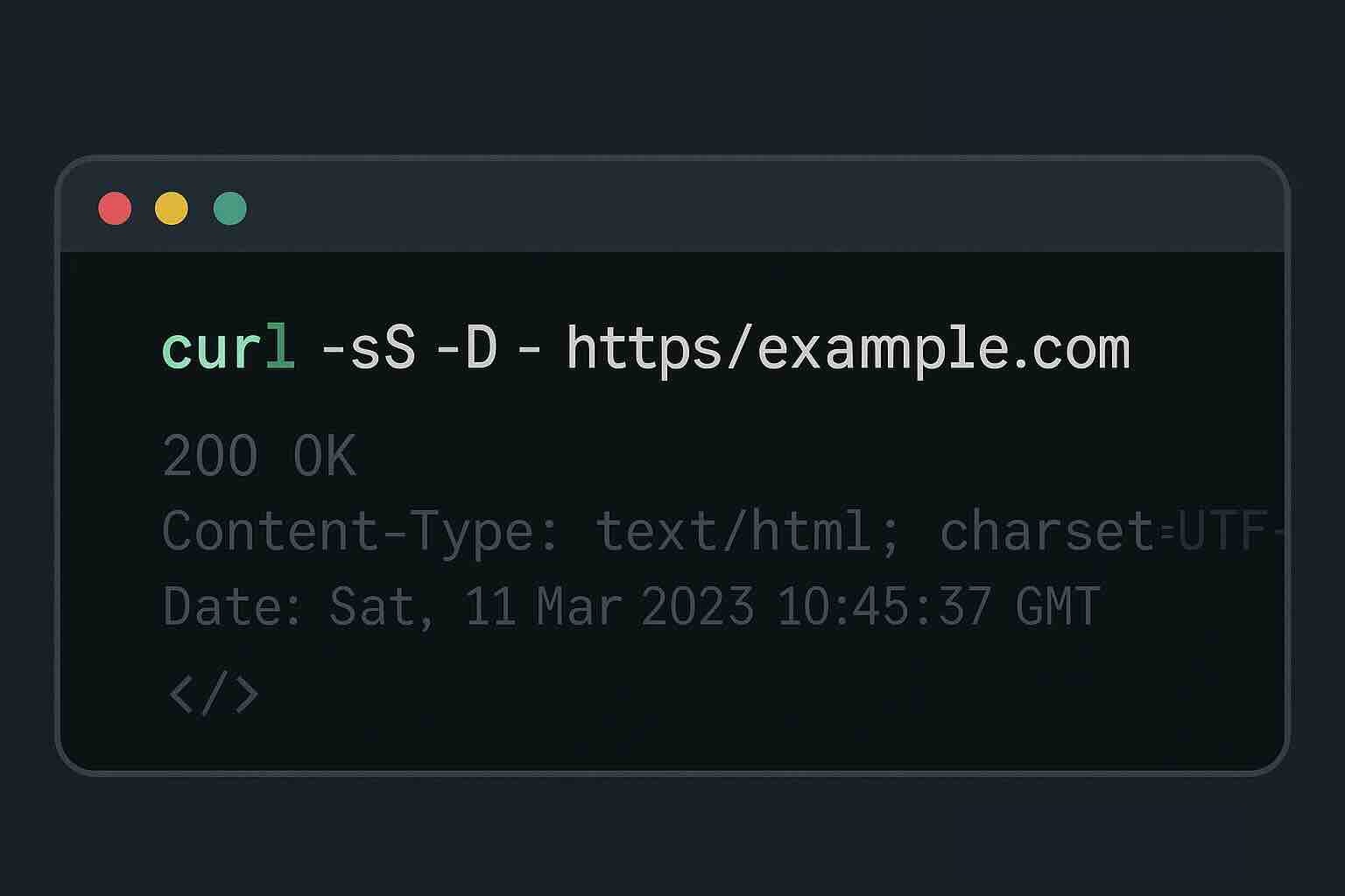 Getting your headers using cURL without overthinking